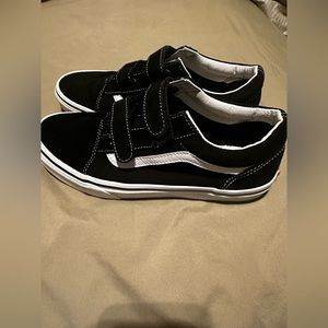 Black Velcro Vans